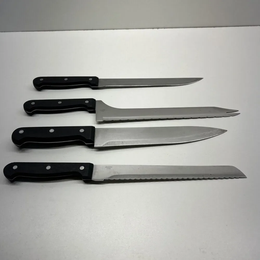 Ronco Knife Set - #4,5,6‎ & 7 Used Six Star Knifes - Good Condition